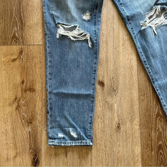 Pistola Presley High Rise Relaxed Roller Distressed Denim Jeans Size 27 NWT - Picture 2 of 12